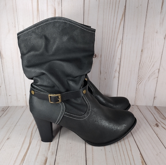 Slouchy Buckle Boots - Picture 6 of 9